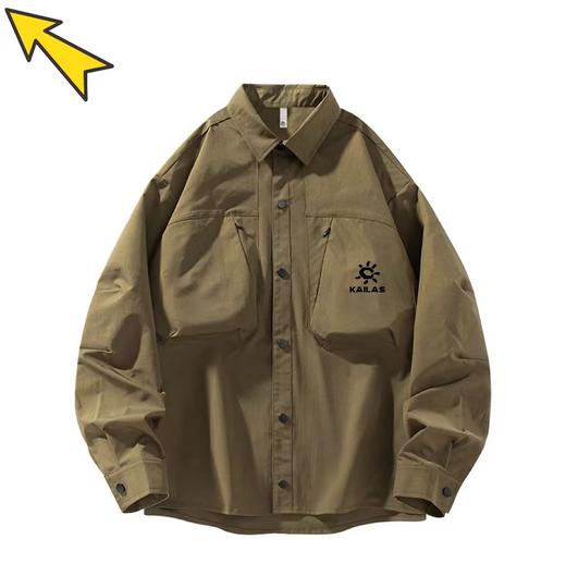 F032734春季新款男子户外防晒吸湿速干透气工装长袖衬衫 商品图6