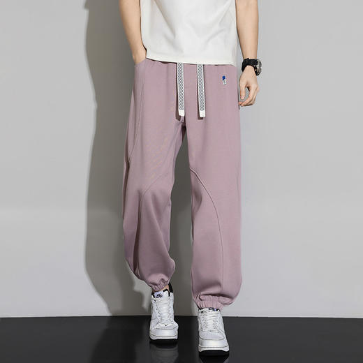 【DYF】大依优型大码男装春季束脚休闲长裤潮流直筒运棉质气卫裤300斤 商品图2