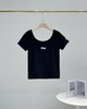 F032716一包两件夏季新款休闲百搭简约修身U领短款上衣短袖T恤 商品缩略图4