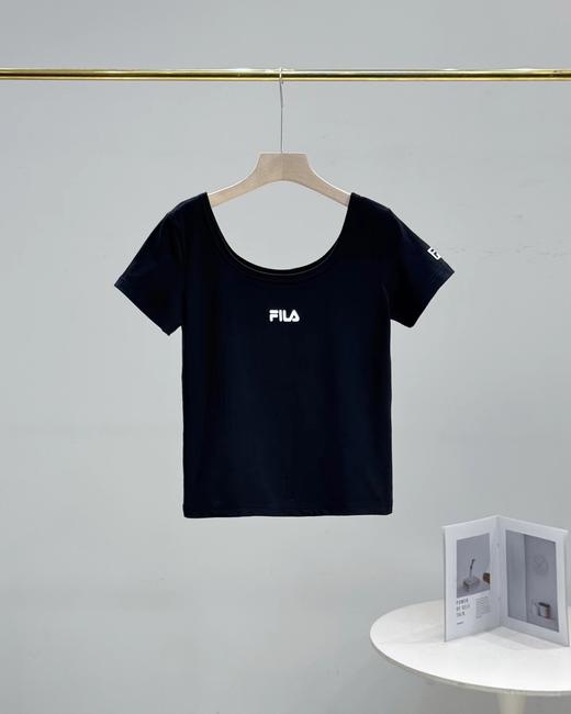 F032716一包两件夏季新款休闲百搭简约修身U领短款上衣短袖T恤 商品图4