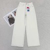 F0327117弹力窄版直筒牛仔裤女2026新款春季宽松阔腿裤 商品缩略图2