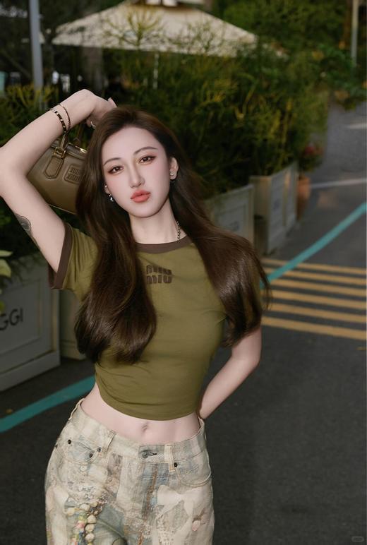 MiuMiu撞色短袖tee 商品图9