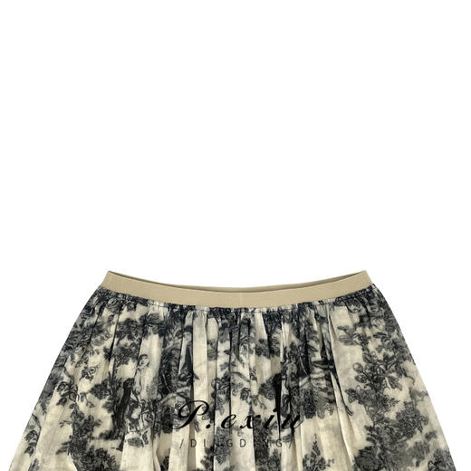 03-5潘依绣丁丁宠粉PanYiXiu/潘依绣【悠悠茶茗】麻-料-国风气质显瘦半身裙 W-61365 商品图2