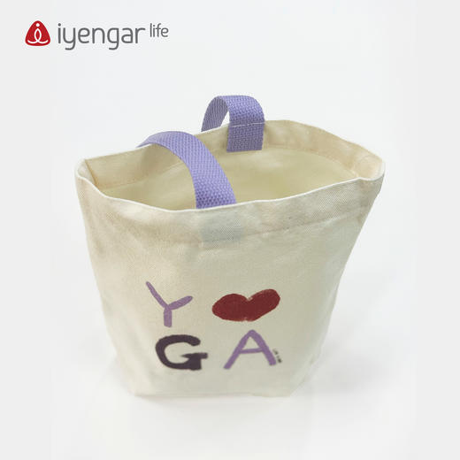 艾扬格 Life F1116 瑜伽手提帆布包 小收纳包 手绘YOGA  实用简约 生活随行 商品图1