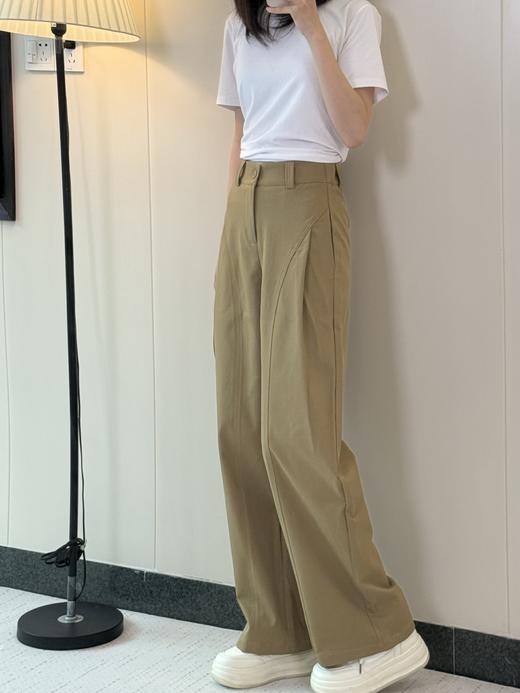 春夏新款贝斯裤工装裤女士高腰休闲裤宽松显瘦长裤 商品图2