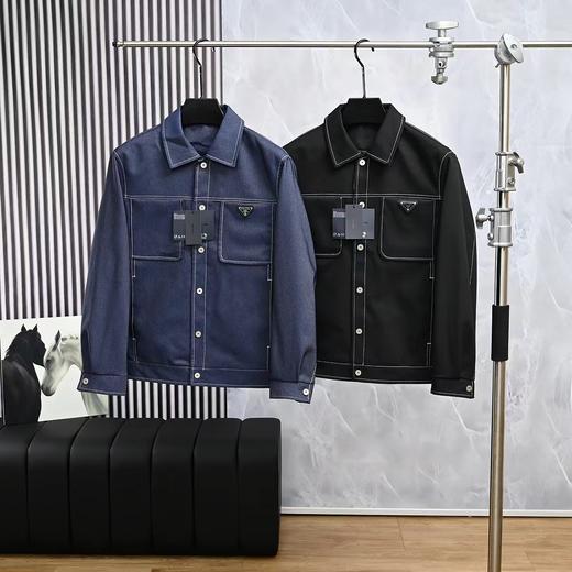 F032736春季新款简约时尚百搭男士潮流时尚休闲牛仔长袖外套 商品图1