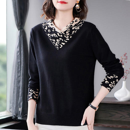 爆款打底衫女士毛衣2025新款秋大码女装时尚洋气品牌正品高档上衣 商品图3