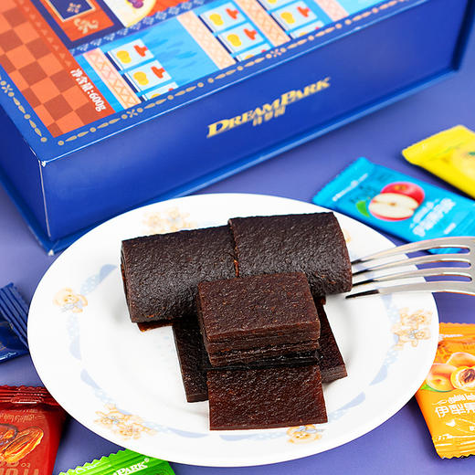 诗梦园·糖果6种水果混装果丹皮600g（礼盒装）  解馋小零食 商品图2