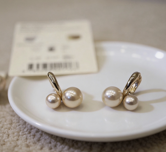 加拿大轻奢MEJUR*慕斯樱桃珍珠耳钉032704