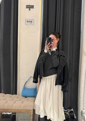 【门店同款】ENJOY春季韩系翻领皮衣 170498489