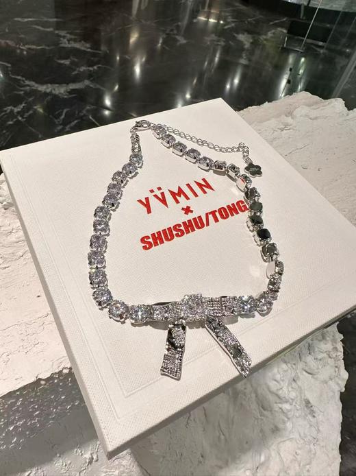 联名款镶钻蝴蝶结项链ba 商品图0