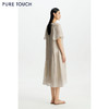 PURE TOUCH女26春夏新款连肩飞飞袖连衣裙珠光微闪抽褶度假中长裙 商品缩略图4