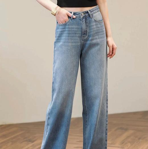 【3-5天发货】isabelle marran高腰直筒阔腿牛仔裤68211 商品图1