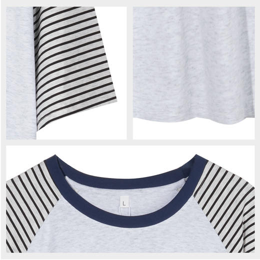 【7.5折限时特惠】【主推款】【秀黛】女圆领印花短袖卡通裙棉质亲肤挺括抗皱透气学院风女士夏季睡裙W2551092T【门店同款】 商品图4