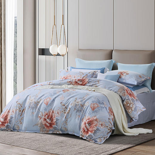 富安娜 磨毛四件套-云锦星晴 商品图1