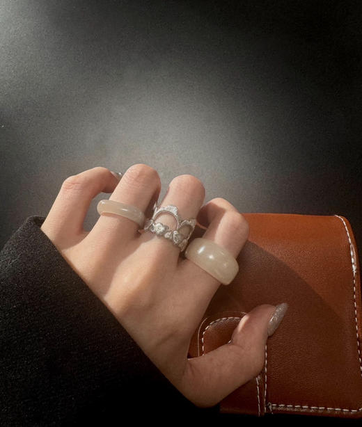 327-9 圆正小众 刻骨铭心 爱心戒指 商品图5