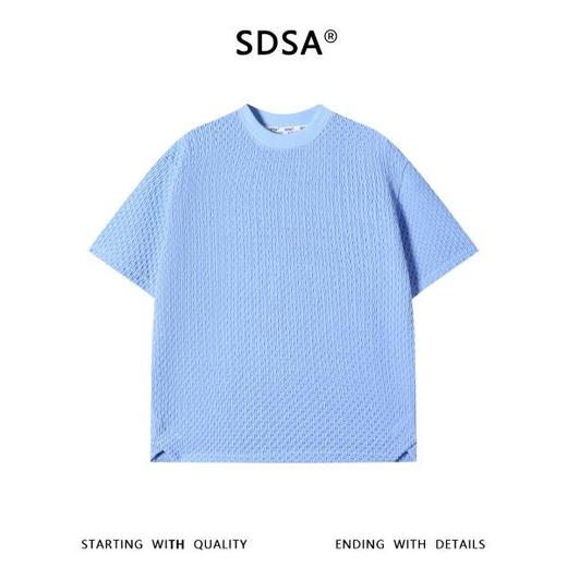 26T230SDSA男装2026新款高贵轻奢日系复古纯色肌理圆领短袖T恤百搭上衣 商品图3