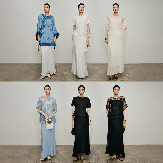 【林栖设计小店】风栖汐影|桑蚕丝多色不规则2026夏新款鱼尾半身裙1962060 商品图4