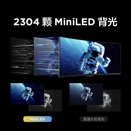 【FFALCON雷鸟】雷鸟Q8 34英寸准4K180Hz 2304灯珠QD-MiniLED高刷电竞显示器 曲面带鱼屏TypeC90W双音响办公电脑显示屏 R34Q81-JN 商品图6