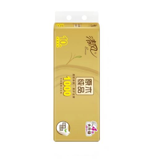 清风 原木金装无芯卷纸4层10卷*1提 NG000137 商品图0