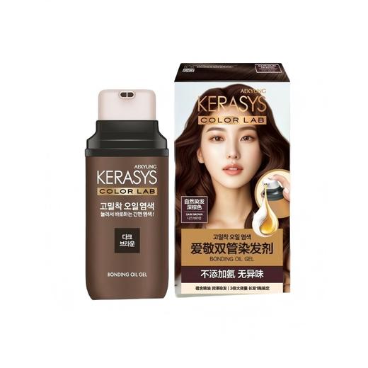 爱敬 科娜洗丝炫彩持色染发剂深棕250g WJH5714 商品图0