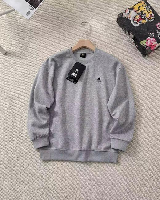 F032739早春新款利落百搭高支纱线刺绣圆领套头休闲卫衣 商品图8