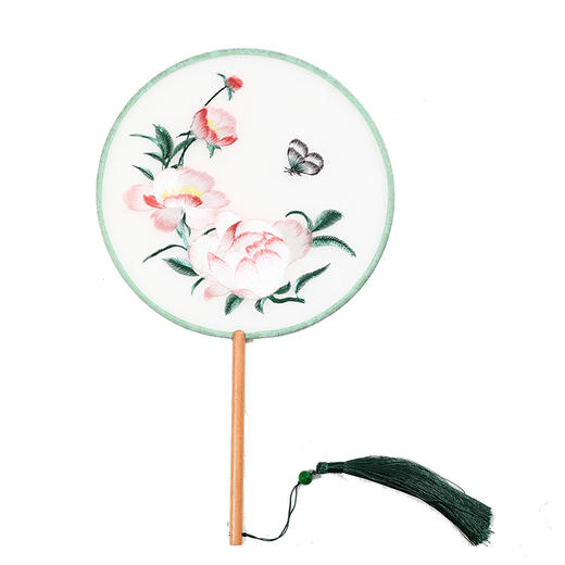 【古风刺绣团扇】新中式国风夏日汉服旗袍拍照道具女扇演出表演舞蹈扇扇子 商品图4
