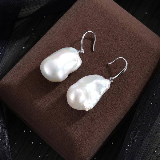 子佩集【时光涟漪‌】银S925珍珠惜王妃耳环【ZZEH001】巴洛克2602 商品图0