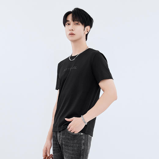 【新品上新】HX 夏季圆领短袖T恤S102522855101/02/03 商品图3