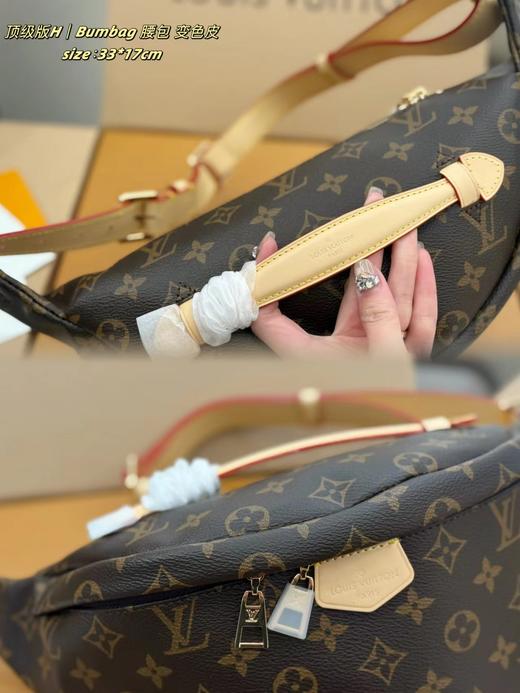 F032714简约容量时尚百搭实用男女同款中性风大老花腰包 商品图5