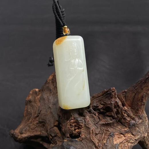 【快抱】【于田产和田玉子料观音挂件 41*17】出证书，发货1~5天，48小时鉴赏期 商品图1