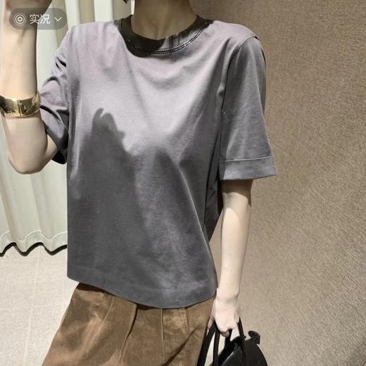 量少！重磅    bc钉珠短袖  钉珠装饰 宽松圆领T恤   60支长绒棉  埃及GIZA 商品图2