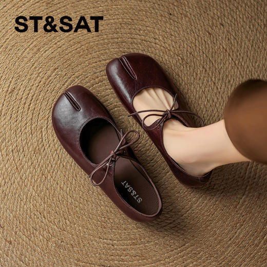 星期六26春新款优雅气质绑带分趾玛丽珍SSE1111CD2 商品图6