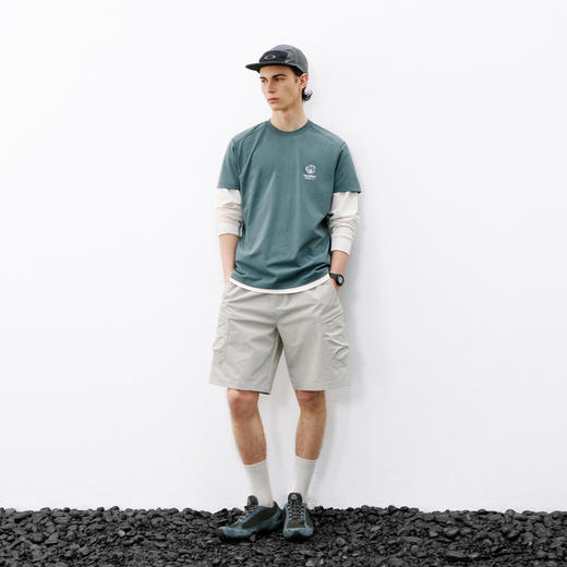 714street夏季凉感防晒运动短裤男潮牌立体侧袋工装裤休闲五分裤 商品图3