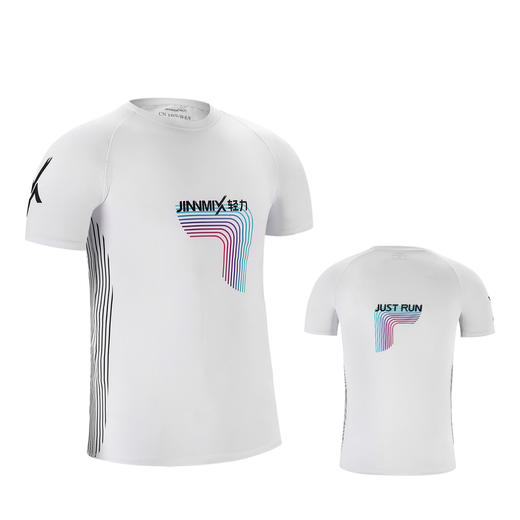 新跑道白运动短袖透气速干马拉松跑步越野男女通码 商品图5