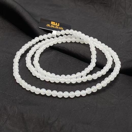【快抱】【于田产和田玉95料4mm圆珠项链】出证书，发货1~5天，48小时鉴赏期 商品图3