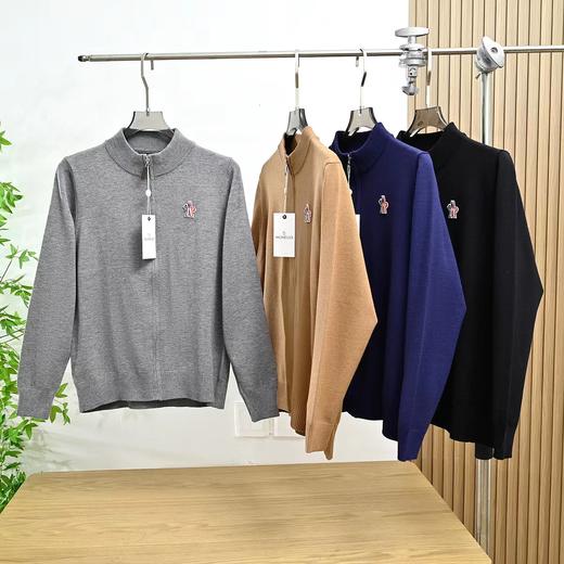 F032795春季男士新款羊毛混纺针织衫男装拉链外套 商品图0