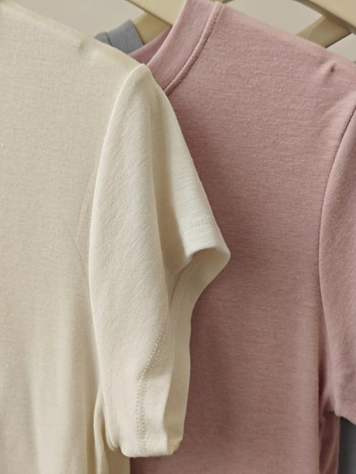 【六色可选】耐尔 天丝羊毛圆领T恤 商品图2