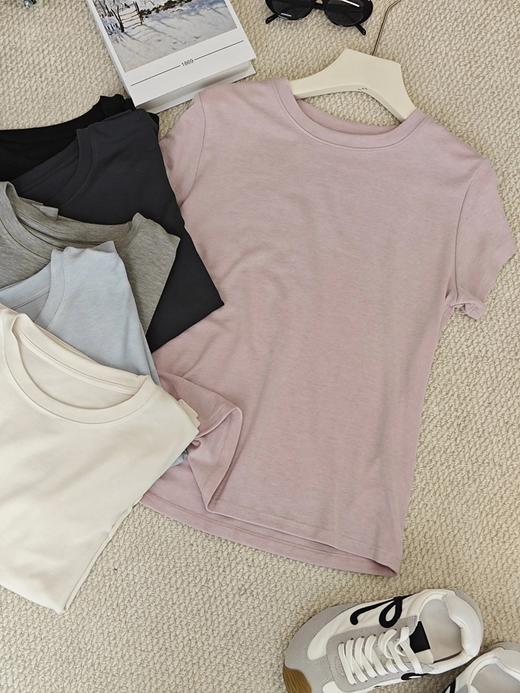 【六色可选】耐尔 天丝羊毛圆领T恤 商品图8