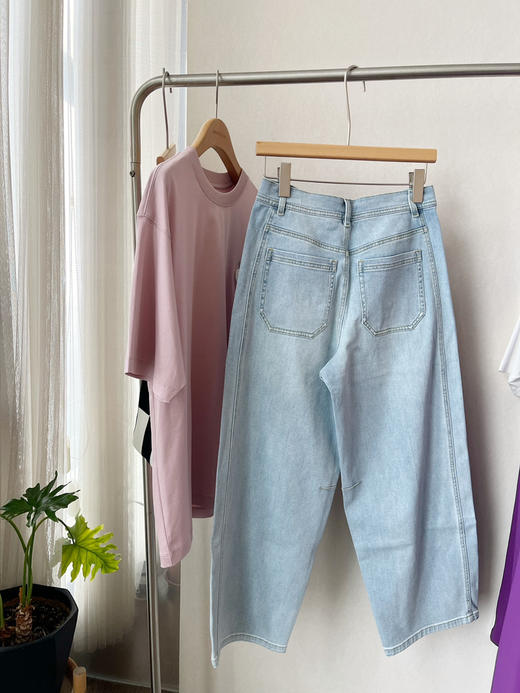 【可以跑步的牛仔裤】噢蜜ooomeooo梨形天敌九分牛仔裤 商品图10