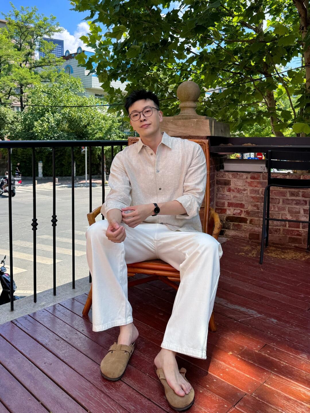 Theor*y春夏新款 商务休闲亚麻衬衫