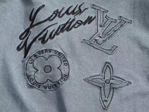 F032758春夏新款圆领百搭日常通勤复古烧花刺绣短袖T恤 商品图3