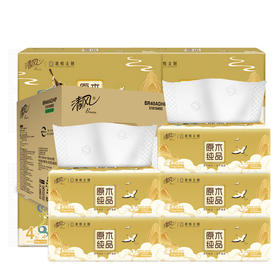 清风 原木金装敦煌联名4层90抽4包*6提 BRM-904B-6T