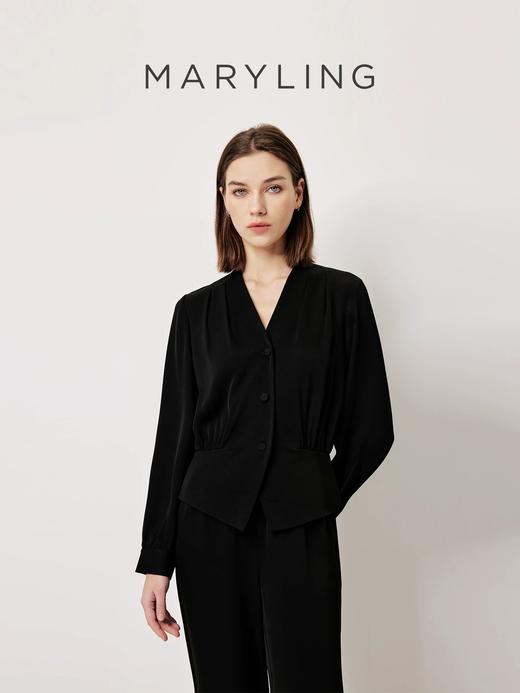 2楼MARYLING玛俪琳2026春夏新品通勤时尚气质款女士衬衫A1GBW20590吊牌价3560 商品图0