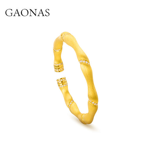 GAONAS  亭亭轩竹照 金色中式贵气手镯11934SGO 商品图1