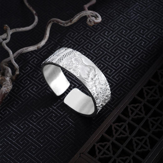 子佩集S999手工银【云龙献瑞】手镯【ZYG025】原创设计2602 商品图1