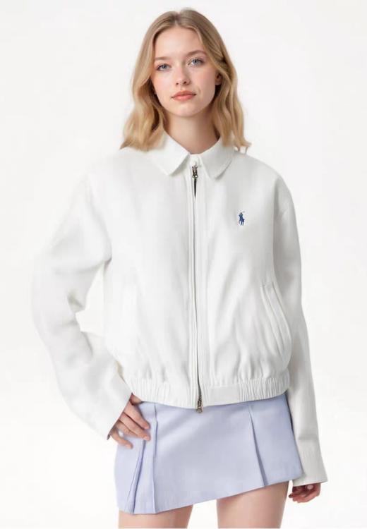 拉夫新款新撞色领刺绣棒球夹克 商品图4