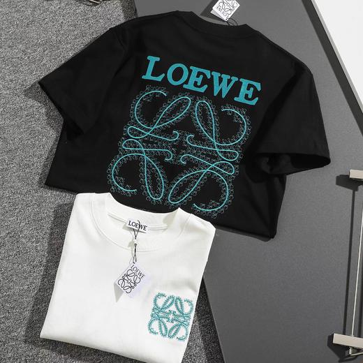 F032702早春新款男女同款纯棉水洗面料万针刺绣圆领短袖T恤 商品图2