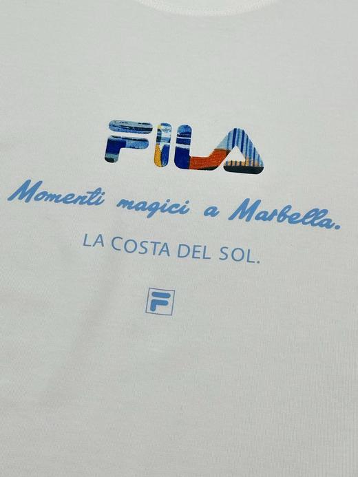 F032717简约运动休闲宽松百搭直喷印花女款短袖T恤 商品图3