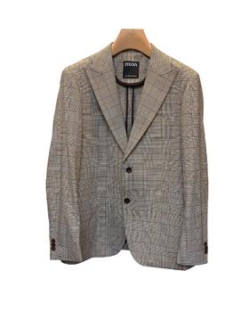 男款格纹西装外套zh